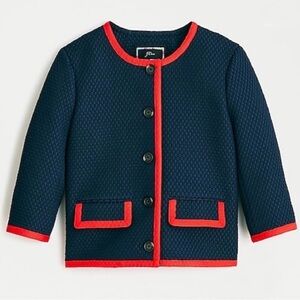 J.Crew Three-quarter-sleeve jacket in matelassé NWT